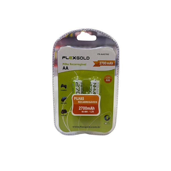 Pilha Recarregavel Aa C/2 Pçs Fx-Aa27b2