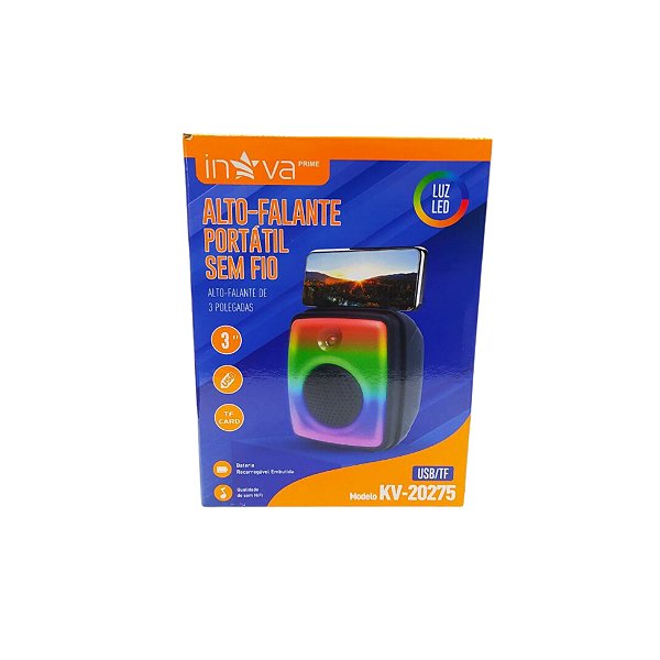 Mini Radio Portatil Sem Fio e Recarregavel