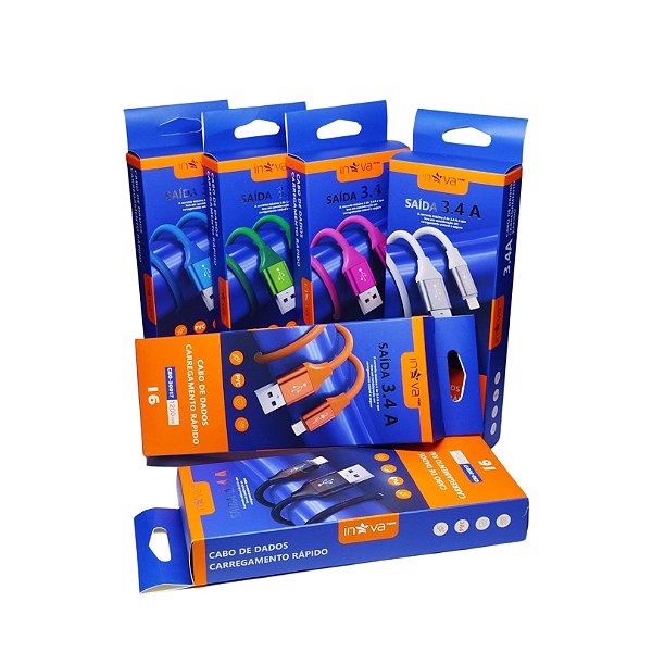 Cabo Usb Munido de Peça de Conexão IP 3.4A Máx 1,2Mt CBO-30017