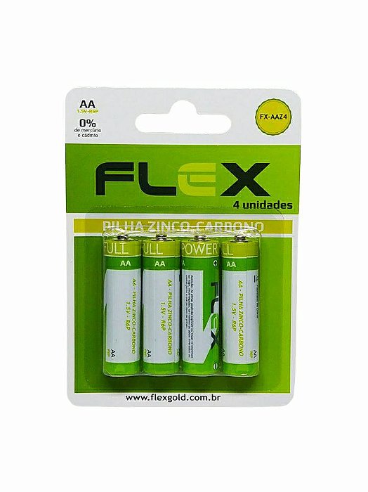 Pilha Aa Zinco C/4 Unid. Fx-Aaz4