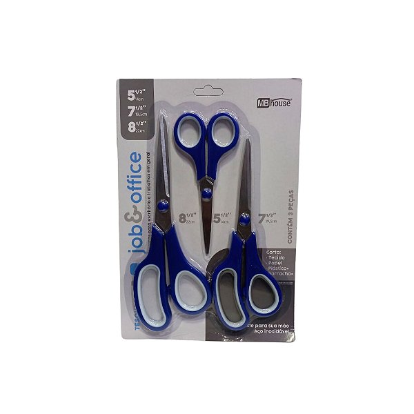 Kit Tesoura C/3 Unid 5/7/8 Polegadas GB56067
