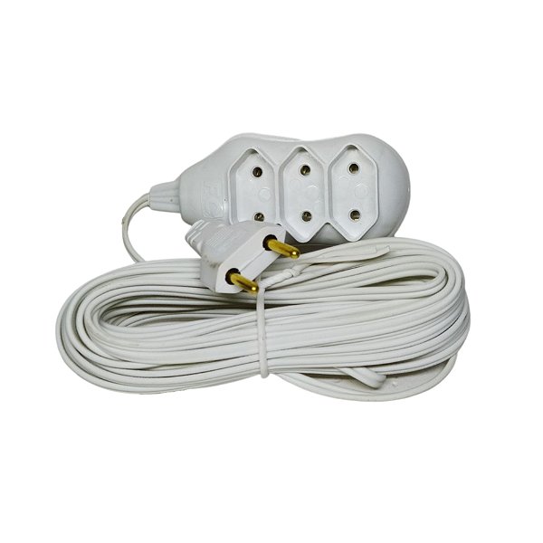 Extensão New Pop 2x0,75 10Mts Branca Ref:27809