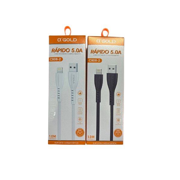 Cabo Usb Para IOS Lightning Rapido 5.0A 1mt CB08-2