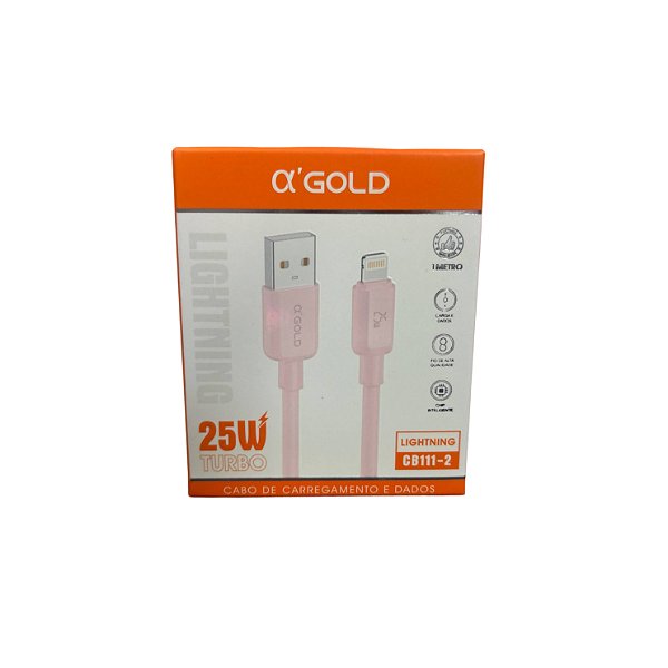 Cabo Usb Para IOS Lightning Turbo 25w 1mt CB111-2