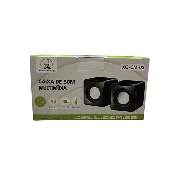 Conjunto C/2 Caixa de Som P/ Computador XC-CM-03