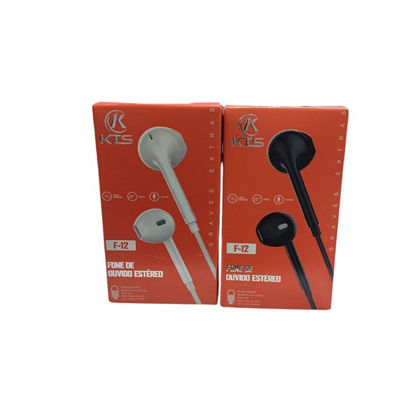Fone de Ouvido Com Fio F-12