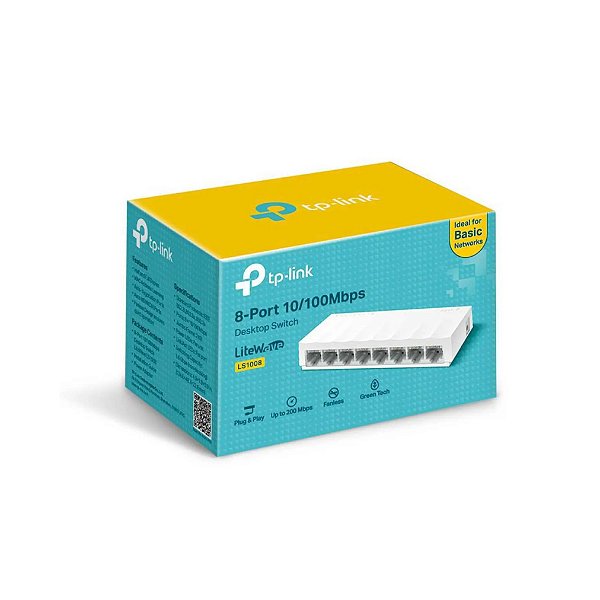 Switech Tp-Link LS1008 8 Portas 10/100 Mbps