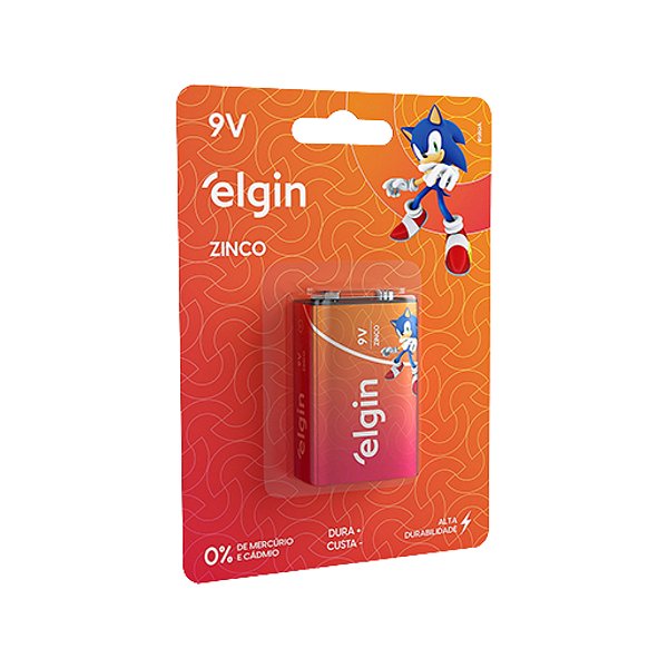 Bateria 9v De Zinco-Carvão Blister C/ 1 Unid.