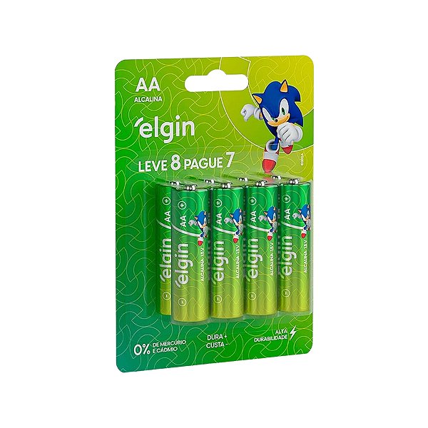 Pilha Aa Alcalina Elgin Promo P7L8