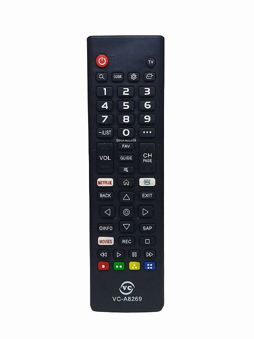 Controle Remoto Compativel C/ Tv Lcd Lg Vc-A8269