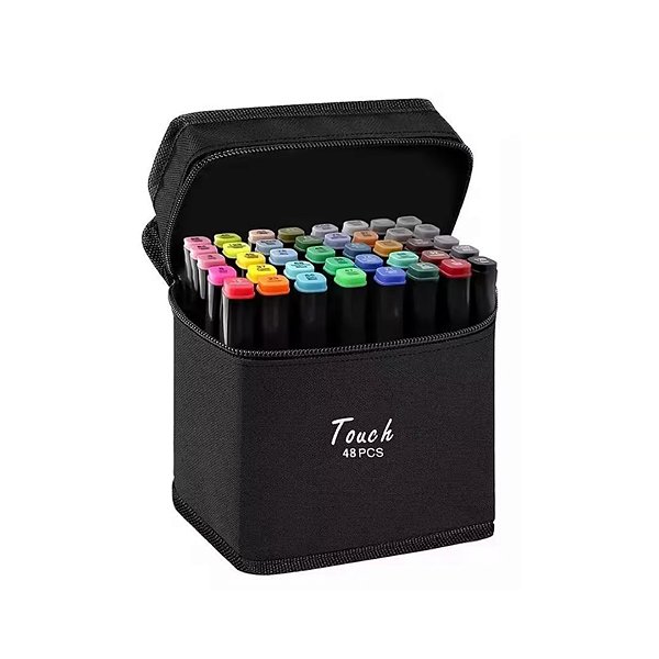 Caneta Marcadora Ponta Dupla C/48 Peças XC-CAN-48