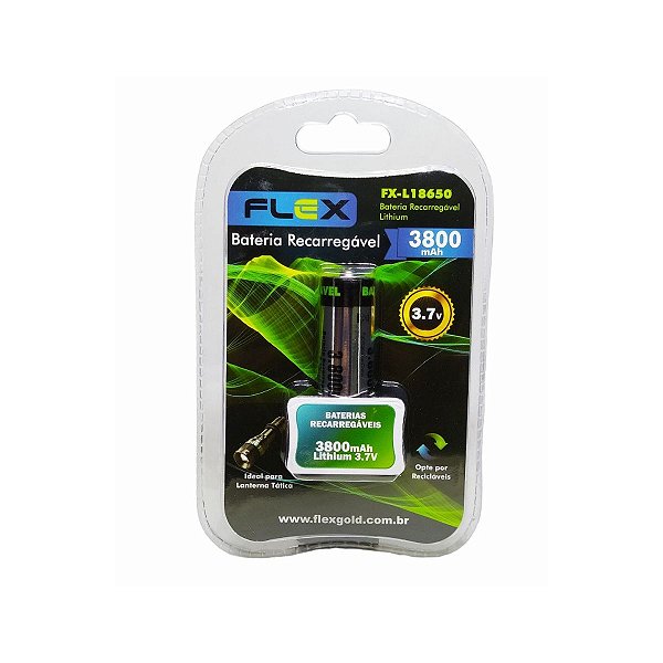 Bateria Recarregável 3.7v 3800mah Fx-L18650