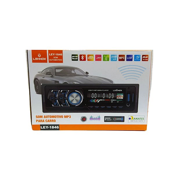 Radio Automotivo Mp3 Am/Fm De Led Ley-1846