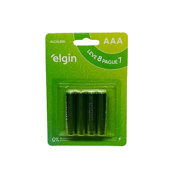 Pilha Aaa Alcalina Elgin Promo P7L8