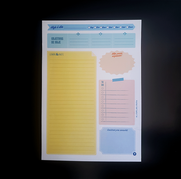 Planner Diário Colors Blocks