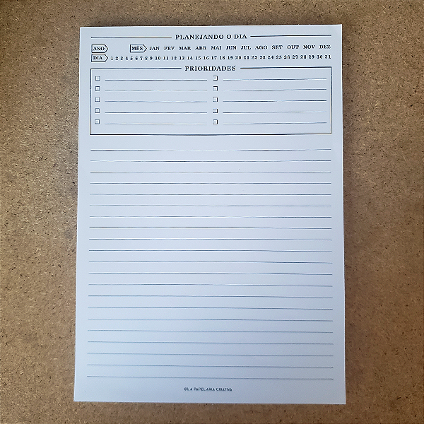 Planner Diário básico