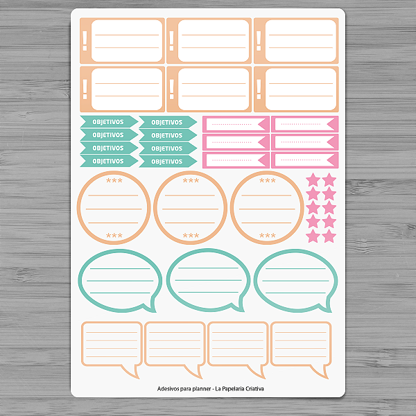 Adesivo Escreve MUITO! - Cartela 5un