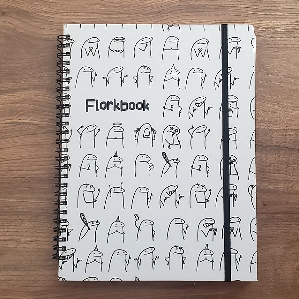 Caderno grande FlorkBook