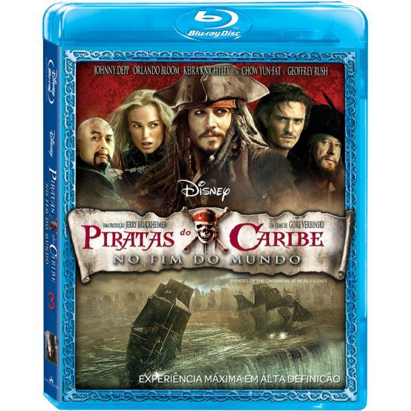 Blu-ray Piratas do Caribe 3 - No Fim do Mundo