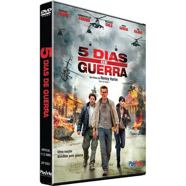 DVD 5 Dias de Guerra - Val kilmer