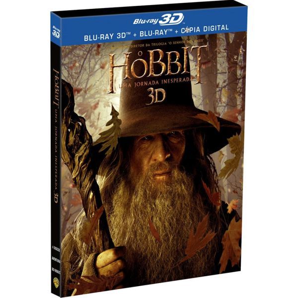 Blu-Ray 3D + BD O Hobbit Uma Jornada Inesperada (4 DISCOS)