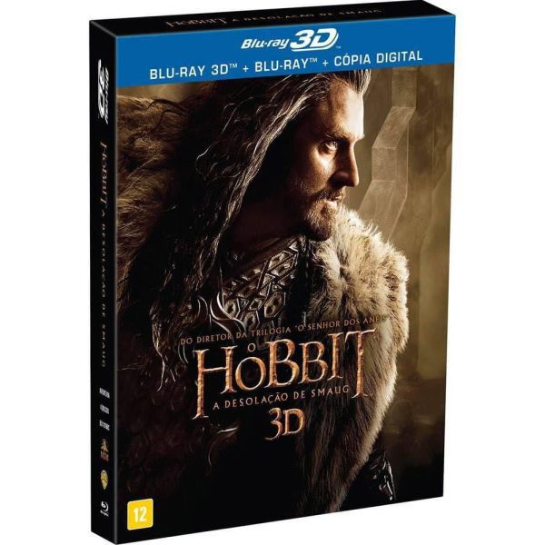 Blu-ray 3D + BD  O Hobbit - A Desolação De Smaug (4DISCOS)