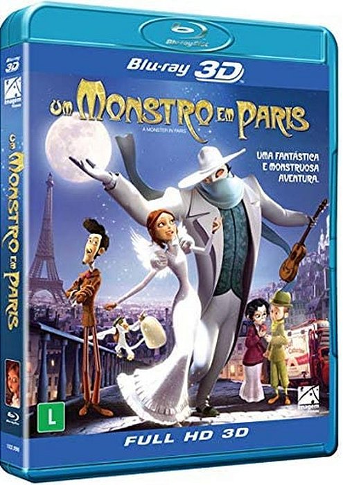 Blu-ray 3D/2D Um Monstro em Paris