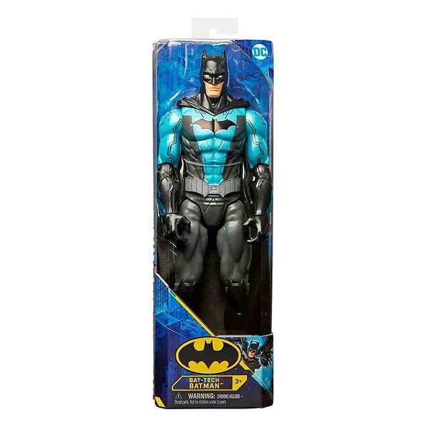 Boneco DC Comics Bat Tech Batman Azul 30cm Heroes 2400