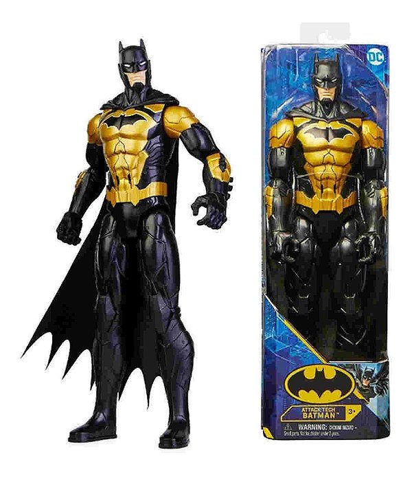 Boneco DC Comics Bat Tech Batman Dourado 30cm Heroes 2401