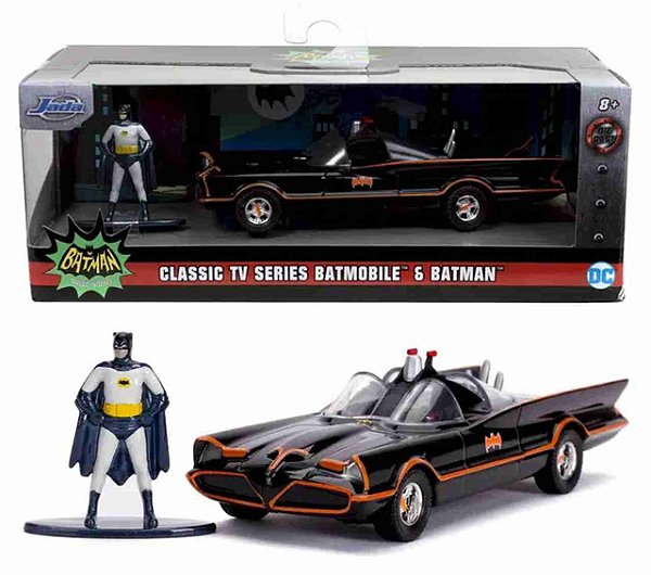 Miniatura Batmovel 1966 Boneco Batman - 1:32 - Jada Toys