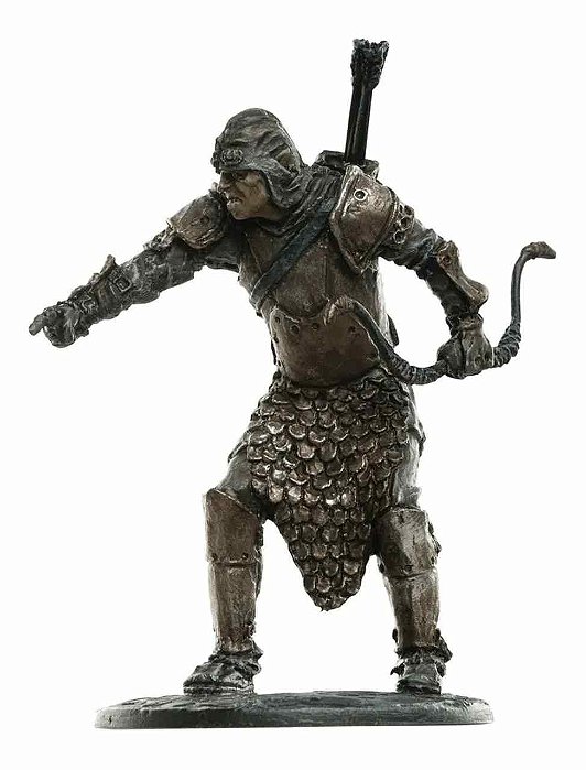 Miniatura O Senhor dos Anéis - Sentinela Orc Ed 69 Eaglemoss