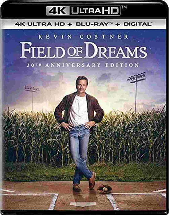 Blu Ray 4k + Blu Ray Campo dos Sonhos (Field of Dreams)