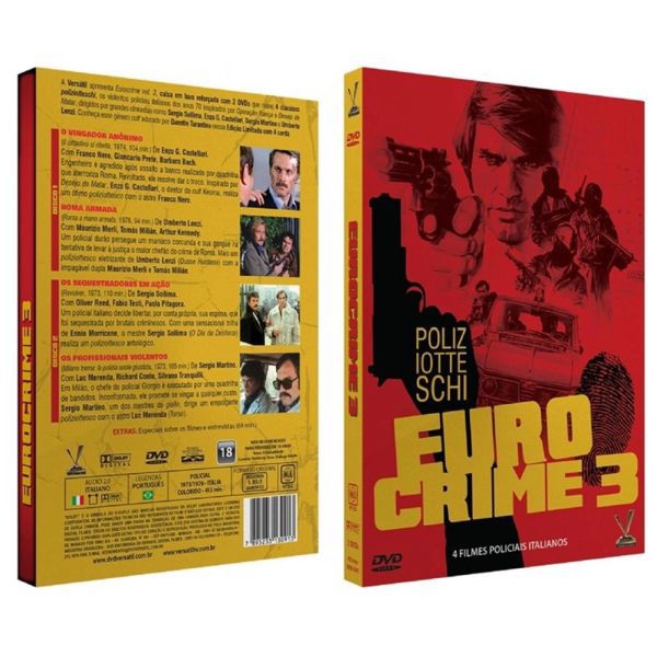 DVD DUPLO Eurocrime O Policial Italiano Vol. 3