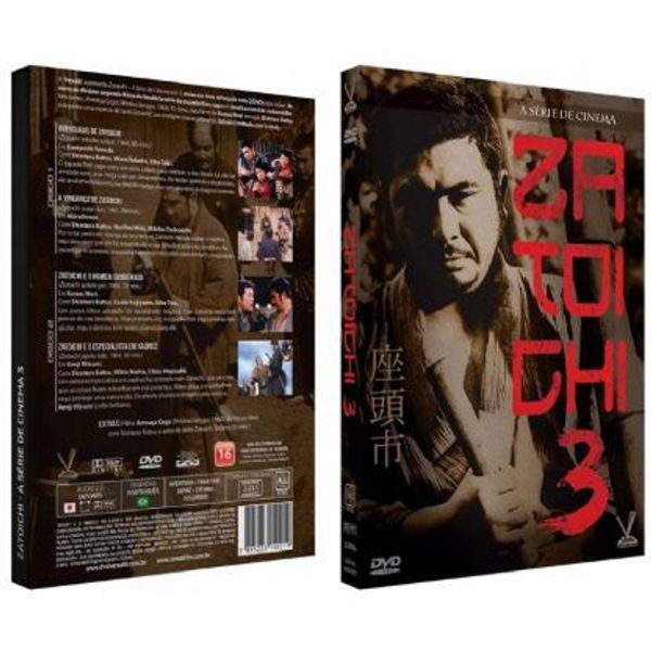 DVD DUPLO Zatoichi - A Série de Cinema Vol. 3