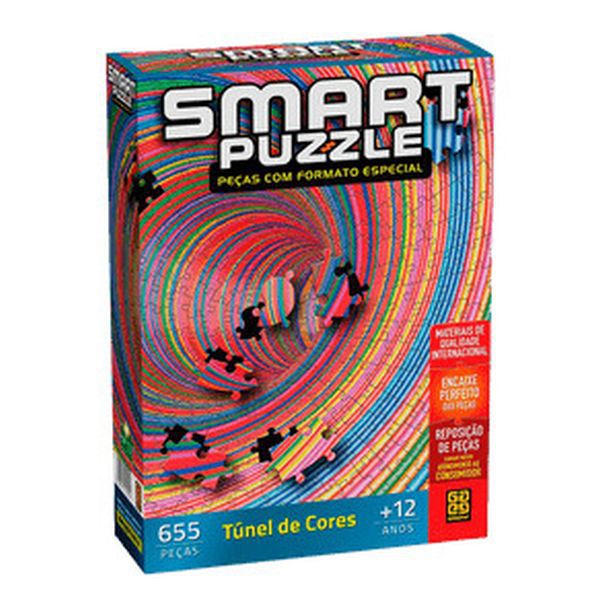 Puzzle 655 peças Smart Túnel de Cores