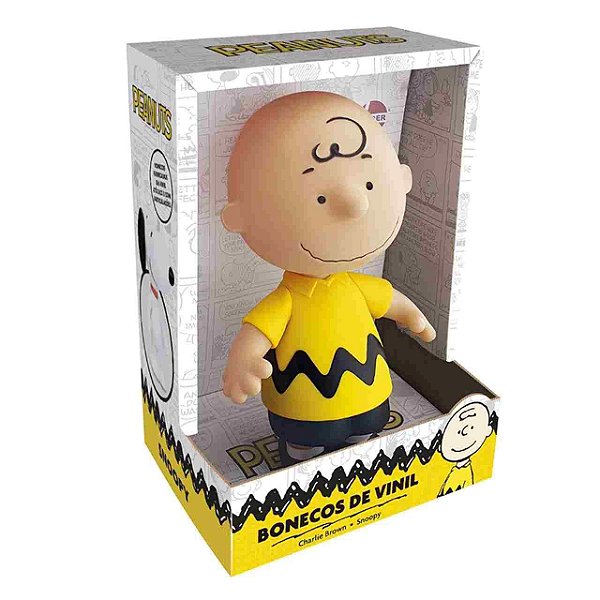 Boneco Vinil Charlie Brown Peanuts Líder