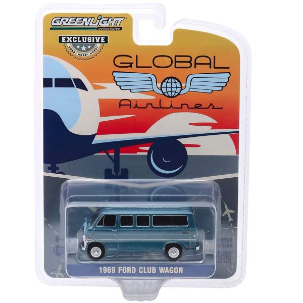 Ford Club Wagon Global Airlines 1969 Greenlight  - 1/64