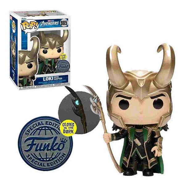 Funko Pop! Marvel Avengers Loki With Scepter 985