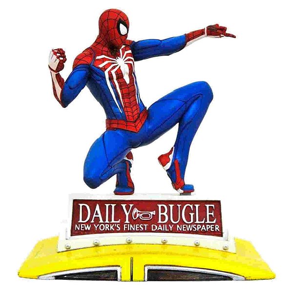 Estátua Diamond Gallery Spider-Man on Taxi