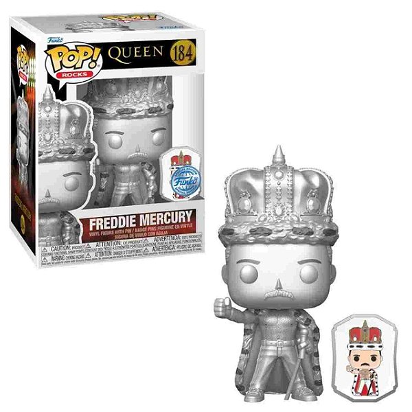 Funko Pop! Rocks Queen Exclusive Freddie Mercury (Pin) 184