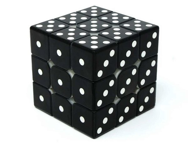 Cubo Mágico Vinci Dado 3X3X3 Preto
