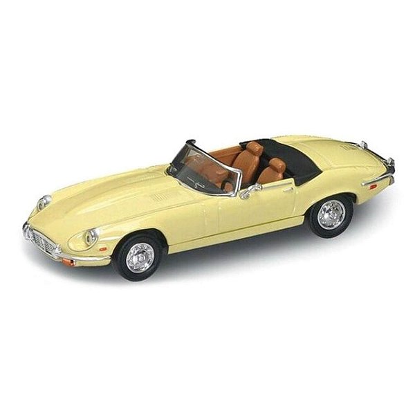Carro Lucky Jaguar E-type Amarelo 1971 1/43