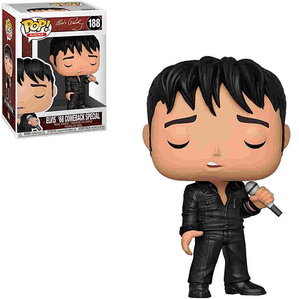 Funko Pop! Rocks Elvis Presley 68 Comeback Special 188