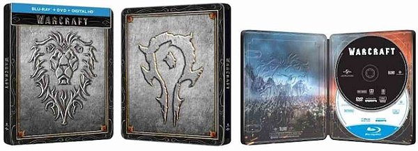 Steelbook Blu-Ray Warcraft (SEM PT)