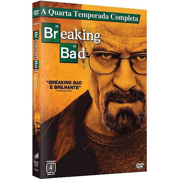 DVD Breaking Bad 4ª Temporada ( 4 Discos )