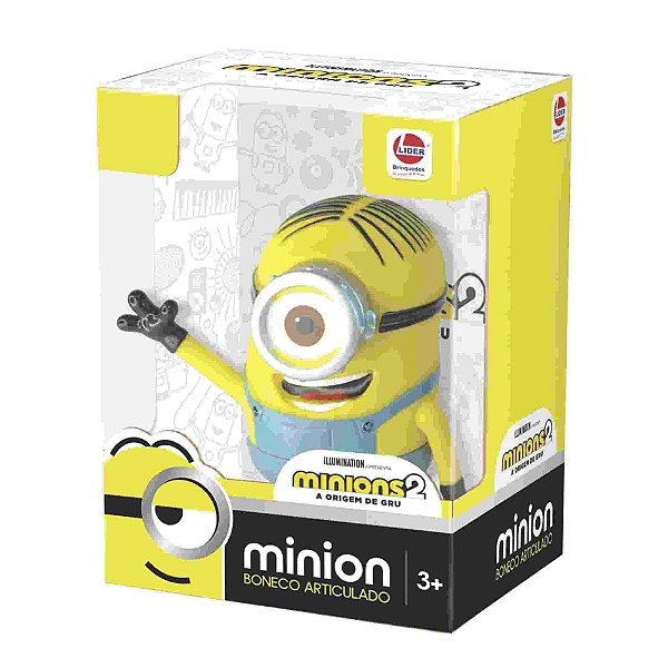 Boneco Vinil Minions Stuart - Líder