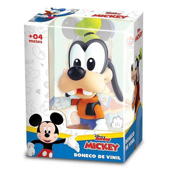 Boneco Vinil Disney Junior Pateta - 12 cm Líder