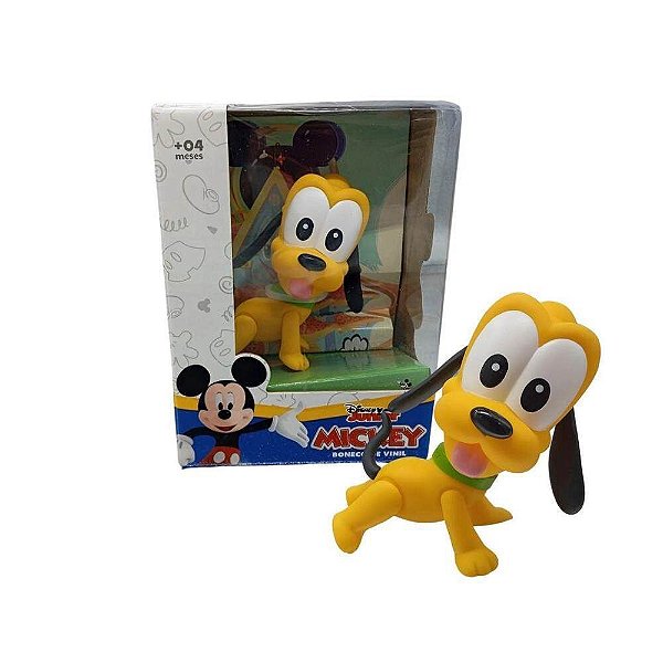 Boneco Vinil Disney Junior Pluto - 12 cm Líder