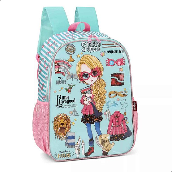 Mochila de Costas Harry Potter Luna Lovegood Luxcel Verde Claro