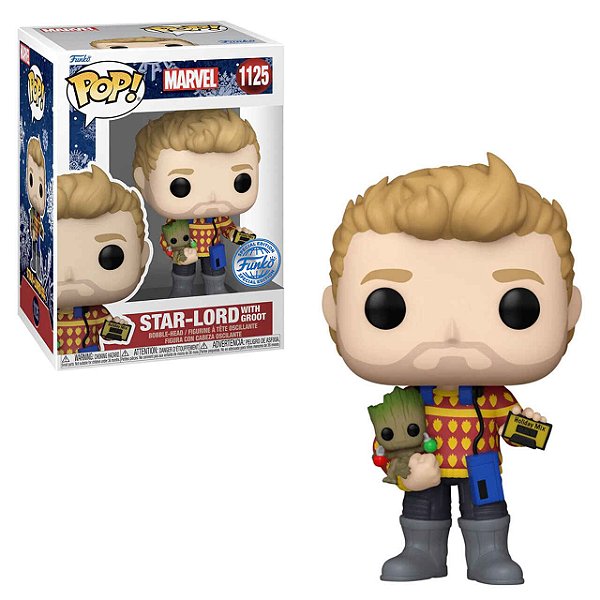 Funko Pop! Guardians Of Galaxy Star Lord With Groot 1125